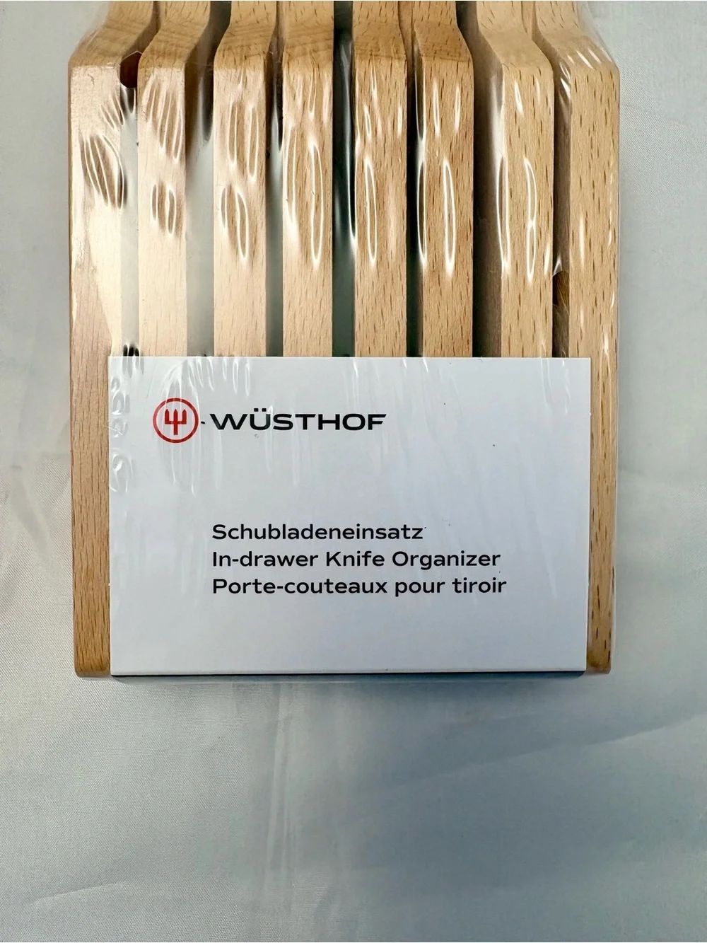 Wusthof Wooden In-Drawer Knife Organizer - Natural Wood